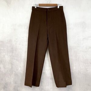 VTG Levis Women Trousers 16 Brown Tailored Minimal Classic Dark Academia 80s